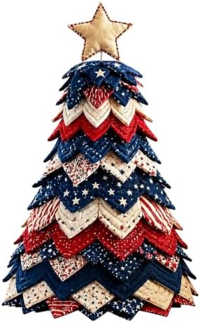 DIY Quilted Christmas Tree Kit, 3D Padded Fabric Sewing Craft Set (Star) by Unknown