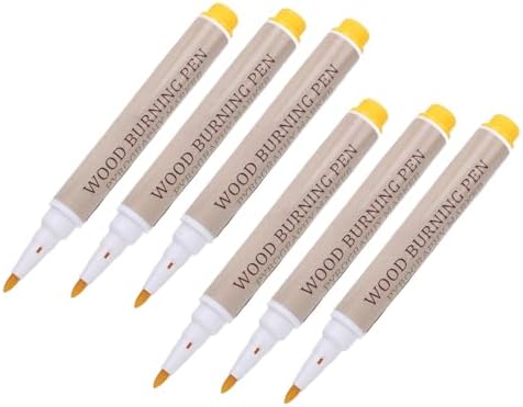 Tbest 6Pcs Wood Burning Pen Kit Pyrography Marker Set Scorch Tools for Beginners Projects Wood Burning PenWood The Marker Scorch Pen Gently Then The The Draw Shake The Effect The - Image 5