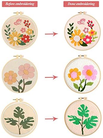 Pllieay 3 Set Punch Needle Embroidery Starter Kits Include Instruction - Image 5