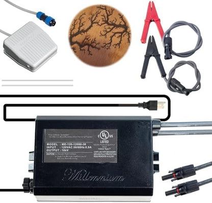 Lichtenberg Wood Burning Machine Kit with Foot Switch, Lichtenberg Machine, Wood Burner Kit, 10kV 30mA High Voltage Transformer for Fractal Wood Burning Kit by Unknown