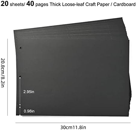 Giiffu Scrapbook Refill Pages Photo Album Refill Paper - Image 2