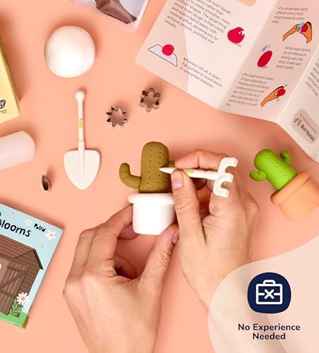 Pott’d Foam Dough Collectibles Air Dry Clay Kit for Adults, DIY Crafts Includes Clay Tools, Colourful Foam Clay, Guides for Mini Food Characters, Plant Projects and Date Night Creations - Image 5