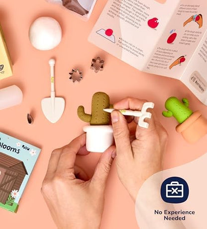 Pott’d Foam Dough Collectibles Air Dry Clay Kit for Adults, DIY Crafts Includes Clay Tools, Colourful Foam Clay, Guides for Mini Food Characters, Plant Projects and Date Night Creations - Image 5