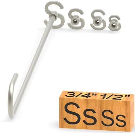 4Pcs Letters Branding Iron for Wood, Leather Branding Stamp (S s) by PKPKAUT