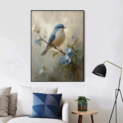 Blue Bird Paint by Numbers Kit for Adults, Color By Numbers for Adults - Image 4