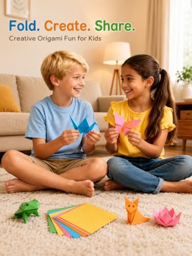 hapray 230 Sheets Origami Paper, 20 Colors 6x6 Double Sided Origami Kids 5+ - Image 4