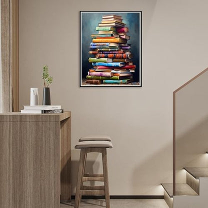 Ausanrl Paint by Numbers Framed Canvas with Wooden Easel-Books Paint by Number Adult,Paint by Number with Frame,Canvas Paint by Numbers for Adults,Gifts and Home Wall Decor 12x16inch - Image 3