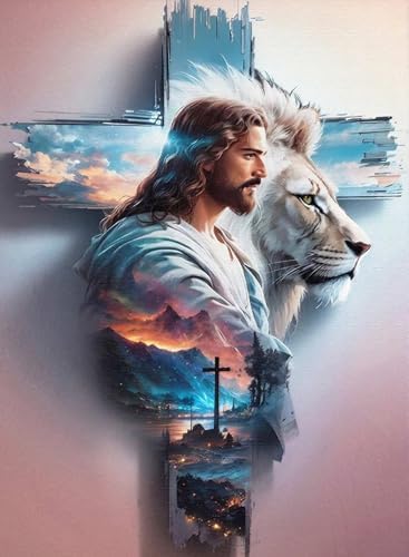 AIBOERL Paint by Numbers Kit for Adults Beginner, Religion Jesus, 12×16In by AIBOERL