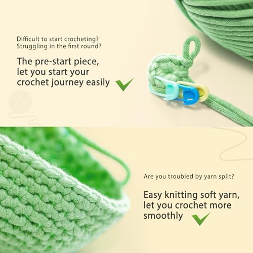Crochet Kit for Beginners - Bee Crochet Kit, Learn to Crochet, All You Need in, Videos, Instructions, Soft Yarn, Birthday Gift for Adults - Image 6
