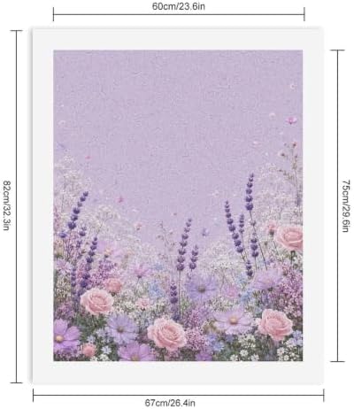 Paint by Numbers Kit for Adults Beginner Art Decor Lilac Rose Meadow - Image 2