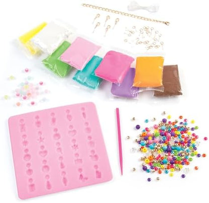 Make It Real:Clay Charm DIY Jewelry Kit - Make 30+ Clay No Bake Charms to Attach to Your Chain, Arts & Crafts, Girls & Kids Ages 8+ - Image 3
