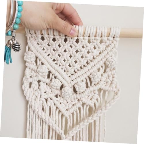 CORHAD DIY Macrame Kit for Adults Full Set Cotton Ropes Beads Rings Wall Art Woven Tapestry Kit - Image 2