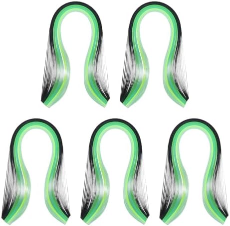 PATIKIL 600pcs Rainbow Quilling Strips Paper 1/8"(3mm) 15" Gradient Green by PATIKIL