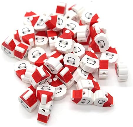 100 Pcs Christmas Polymer Clay Beads Cartoon Heishi Spacer Beads Supplies for DIY Bracelet Earring Necklace Jewelry Making - Image 5
