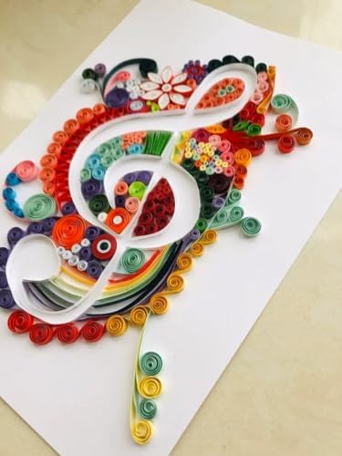 MusicNote Paper Quilling Kit Paper Quilling Adult Craft Great for DIY Craft Workshop,Home Decoration,Birthday Gift,Adult Friend interaction.It's Suitable for Adult and Craftsmen.Creative Stress Reliee - Image 4