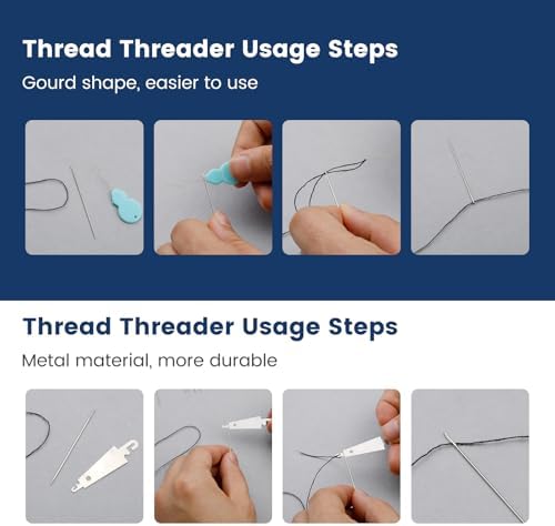 TLKKUE 40 Pcs Sewing Kit, Steel Needles for Hand Sewing with Threads - Image 5