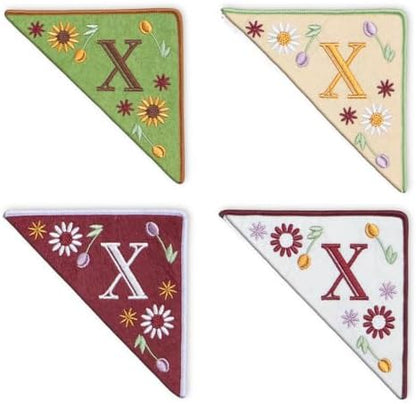 Personalized Embroidered Corner Mark, 4 Pack, Finished Initial Felt Bookmark Corner, Gift for Book Lover by Unknown