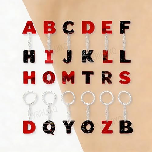26 Letter Resin Mold with Hole Alphabet Epoxy Casting Mold - Image 6