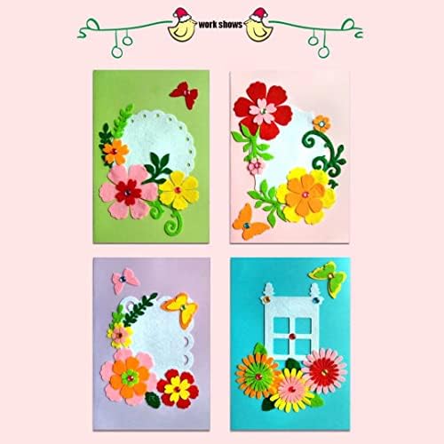 QIAONIUNIU Card Making Kits DIY Handmade Greeting Card Kits for Kids, Christmas Card Folded Cards and Matching Envelopes Thank You Card Art Crafts Crafty Set Gifts for Girls & Boys - Image 2