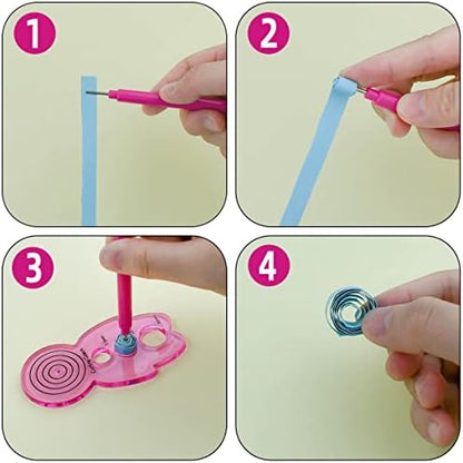 12 Pcs Paper Quilling Slotted Tool Paper Curling Tools Kit Quilling Needle Pen for Art Craft Different Size DIY Paper Cardmaking Project Rolling Multifunction Slotted Quilling Tool Set Handmade Tools - Image 4