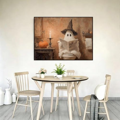 Halloween Ghost Paint by Numbers Kit for Adults Framed Canvas Frameworkless - Image 4