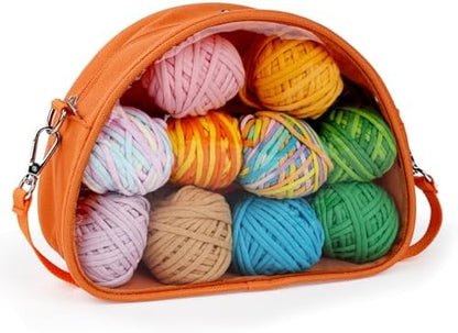 Wadukud 36 PCS Crochet Kit for Beginners Adults Kids - First Crochet Set Include 10 Colors Super Soft Cotton Yarn for Crocheting, Crochet Hooks, Instruction, Bag, Crochet Accessories and Supplies - Image 4