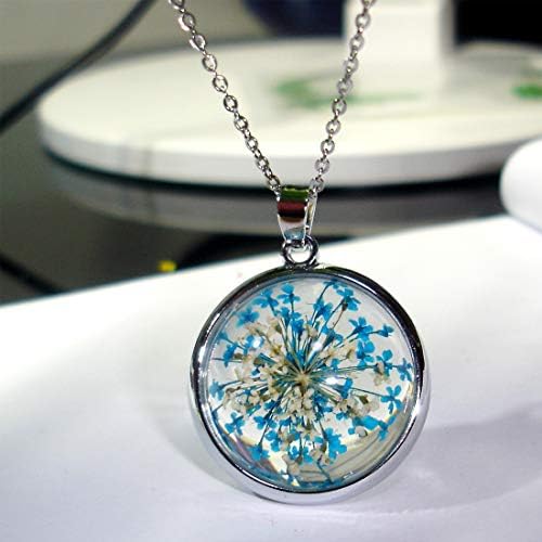 LANBEIDE 30Pcs Round Pendant Blank Tray with 30Pcs Clear Glass Cabochons - Image 3