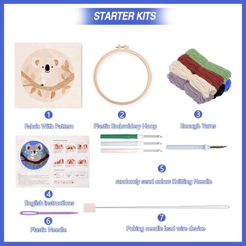FSSODWT Punch Needle Kit for Beginners Koala - Image 6