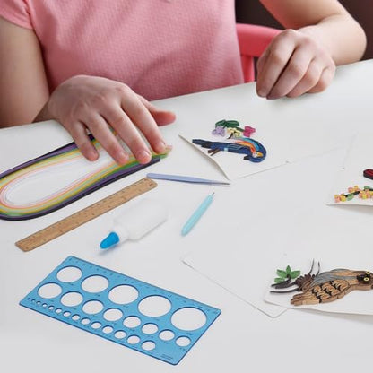 WEBEEDY DIY Bird Quilling Greeting Card Sets with 20 PCS Blank Cards,36 Colors Strips,Paper Quilling Tools and White Emulsion Greeting Card DIY Quilling Supplies for Birthday Party Gifts - Image 5