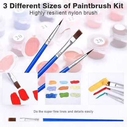 Tree House Paint by Numbers Kit for Adults Plant Paint by Numbers on Canvas, DIY Acrylic Oil Painting Kits for Adults Beginners with Brushes, Hobbies for Women for Home Wall Decor Gifts 16x20 in 6-63 - Image 5