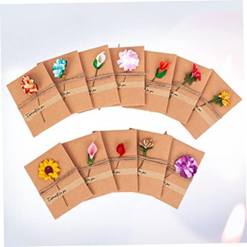 NUOBESTY 12-piece Vintage Kraft Diy Greeting Card Kit Holiday Card Making Supplies - Image 6