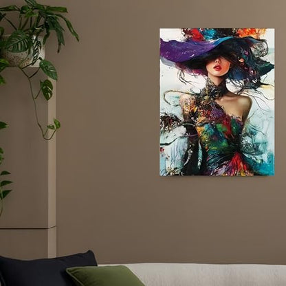 Paint by Numbers Kit for Adults,Colorful Woman Paint by Number Kits - Image 5
