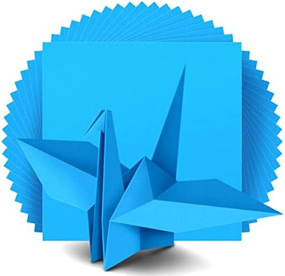 IOOLEEM Origami Paper, 200 Sheets, Dark Blue Origami Paper, 6 Inch Square, Double Sided Colored Paper for Crafts DIY Party & Decoration by IOOLEEM