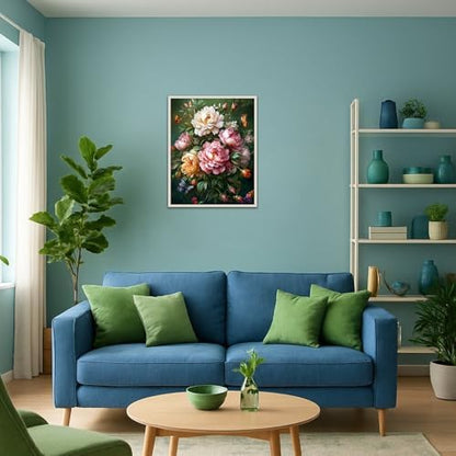 Banket Paint by Numbers Kit for Adults Beginner Flowers DIY Painting Kits for Adults Butterfly Easy Adult Paint by Number Kits on Canvas Color by Numbers for Gifts Home Wall Decor 16x20 Inch - Image 4