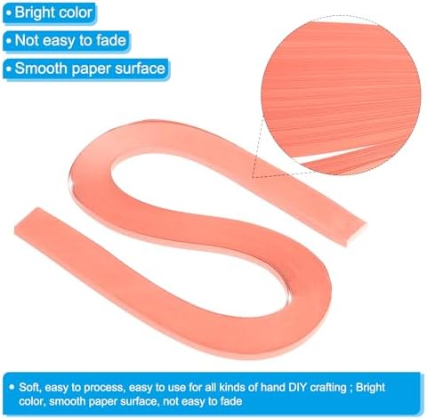 PATIKIL 120pcs Quilling Strips Paper 3/16"(5.2mm) 21"(54cm) Origami Paper Quilling Strip for Art DIY Hand Craft Christmas, Light Red - Image 3