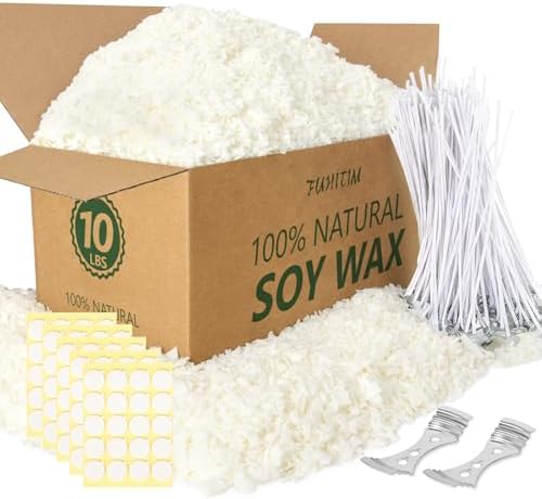 FUHITIM Soy Candle Wax for Candle Making 10 lbs Bag by FUHITIM