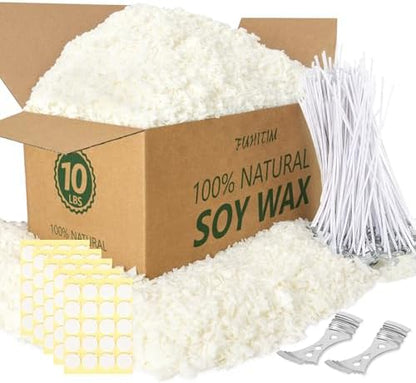 FUHITIM Soy Candle Wax for Candle Making 10 lbs Bag by FUHITIM