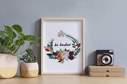 Louise Maelys Inspirational Flower Embroidery Kit for Beginners Handmade - Image 5