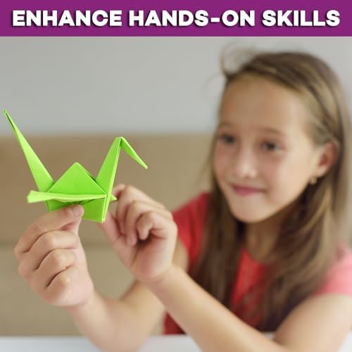 Pinwheel Crafts Origami Kit for Kids Ages 5-12 with 450 Sheets, 50 Projects - Image 6
