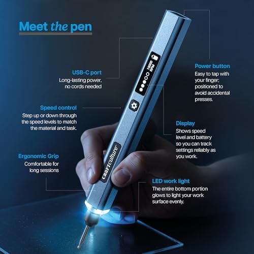 EtchMate Engraving Pen for Metal, Wood, Glass, Plastic & All Materials - Image 3