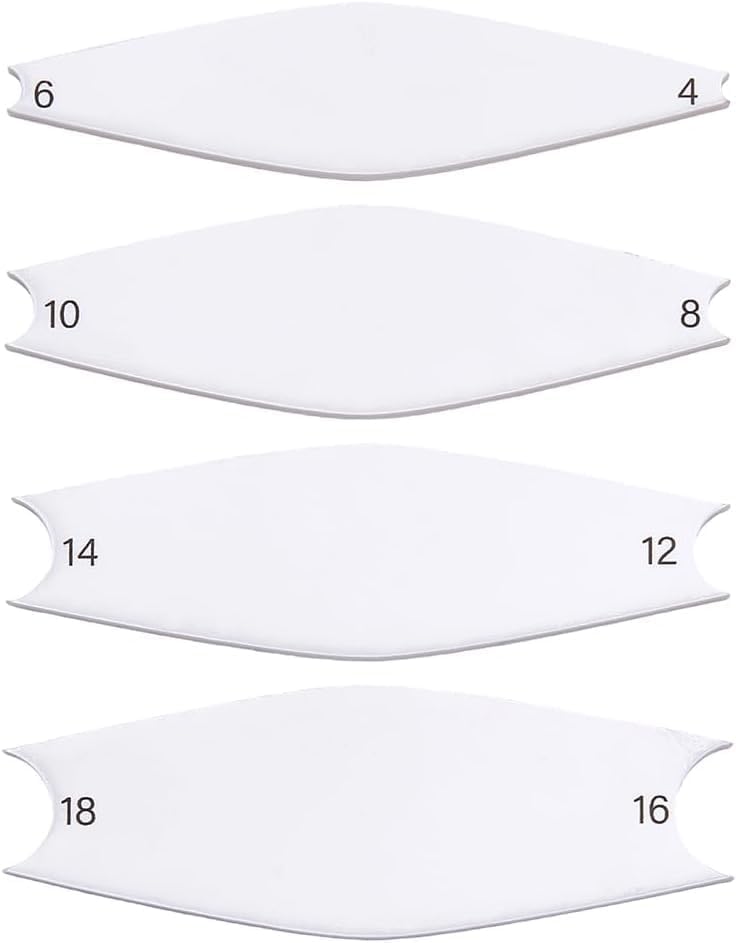 FINGERINSPIRE 4 Pcs Pottery Trimming Textured Art Tools With 4-18 Scale 4 Styles Acrylic Clay Wedging Board Set for Ceramics, Sculpting & Carving White Pottery Foot Shaper & Prep Tools for Clay Crafts - Image 7