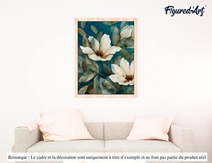 Figured'Art Paint by Numbers Kit for Adults Vase of Peonies 16"x20" - Craft Art Painting DIY Kit Rolled Canvas Without Frame - Image 4