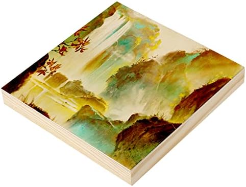 JOIKIT 14 Pack 6 x 6 x 0.78 Inch Wood Canvas Panels, Wooden Canvas Board Unfinished Square Wood Cradled Painting Panel Boards, Artist Wooden Canvases for Burning, Pouring, String Art, Crafts - Image 5