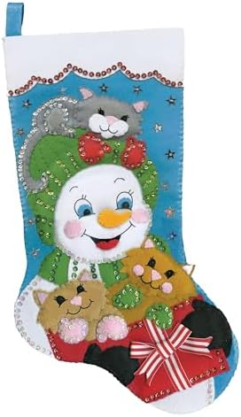 Cat Crazy Stocking Felt Stocking Kit by Design+Works+Crafts