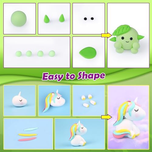 Air Dry Clay 88 Colors, Modeling Clay for Kids, DIY Molding Magic Clay, Gift for Kids - Image 4