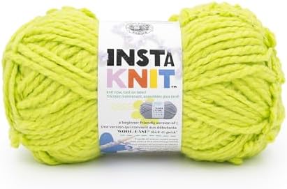 Lion Brand Yarn InstaKnit Beginner Yarn for Knitting, Squeeze The Day, 1 Pack by LionBrandYarn