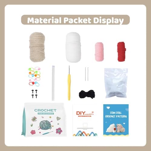 Hylvix Crochet kit for Beginners, Dog Puppy Animals Crochet kit, Learn to Crochet, with Step by Step Video, for Adults Kids, for Gifts, with Tutorials and Yarns, Hook, Accessories (Puppy) - Image 5