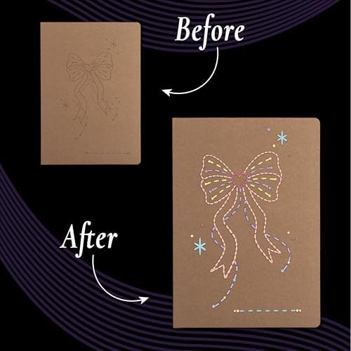 Unwynd Notebook Embroidery Kits Pretty for Adults, Beginners, Cross-Stitch - Image 4