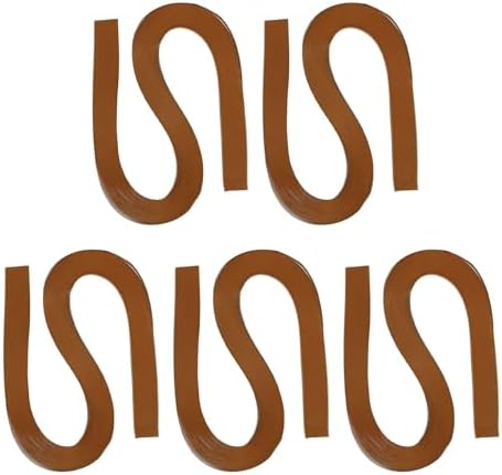 PATIKIL 600pcs Quilling Strips Paper 3/16"(5mm) 21"(54cm) Origami Paper Quilling Strip for Art DIY Hand Craft Christmas, Brown by PATIKIL