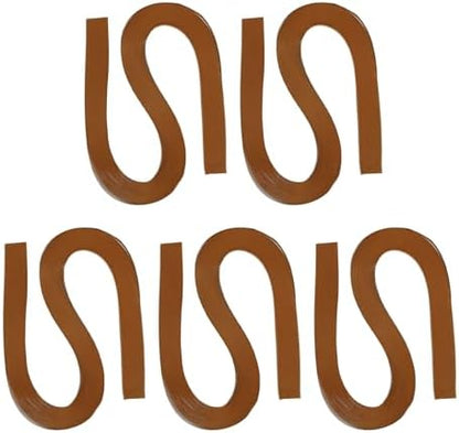 PATIKIL 600pcs Quilling Strips Paper 3/16"(5mm) 21"(54cm) Origami Paper Quilling Strip for Art DIY Hand Craft Christmas, Brown by PATIKIL